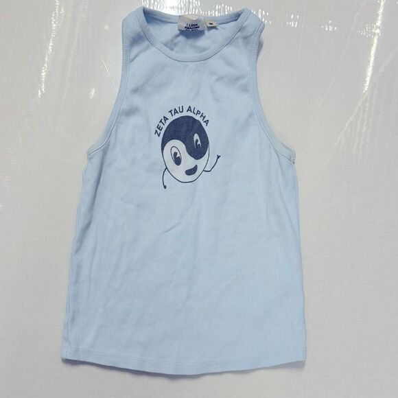 Zeta Tao Tank Top Blue Greek Life Size M - Picture 2 of 7